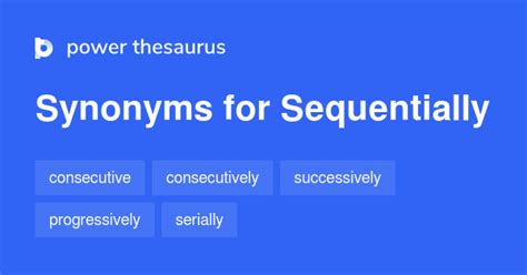 sequentially synonym